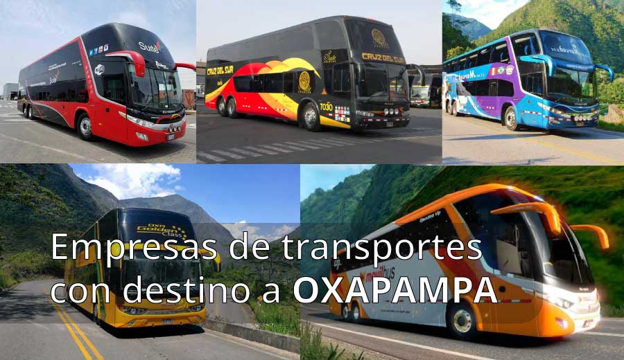 Empresas de transporte con destino a Oxapampa